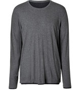 Heather Grey/Black Long Sleeve T-Shirt