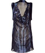 Indigo Tie Dye Georgette Dress