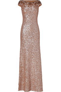 Pebble Allover Sequined Gown