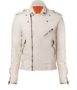 Chalk Vintage Lambskin Biker Jacket