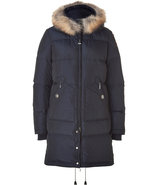 Navy Light Long Bear Down Parka