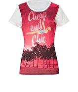 White-Multi Printed T-Shirt