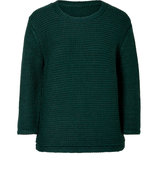 Dark Emerald Chunky Knit Pullover