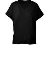 The Oversized Black V-Neck T-Shirt