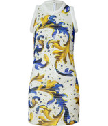 Leaf Yellow-Multi Modern Mesh Dress