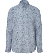 Smoke Blue Floral Shirt