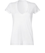 White S/S Relaxed V-Neck T-Shirt