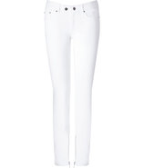 White Stretch Cotton Skinny Julie Corduroys