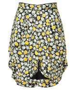 Multicolor Printed Tulip Skirt