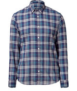Bright indigo Check Shirt