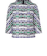 White-Multi Cotton-Silk Woven Top