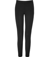 Black Stitch-Detailed Pants