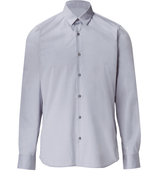Silver-Grey Stretch Cotton Shirt