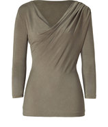 Khaki Draped Top