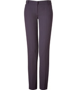 Plum Wool Crepe Pants