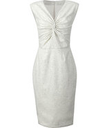 White/Black Flecked Shift Dress