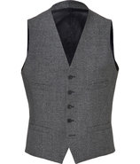 Grey Plaid Vest