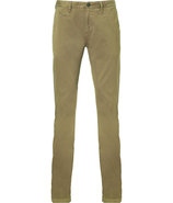 Dark Khaki Green Skinny Chino Pants