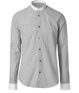 White/Black Striped Cotton Shirt