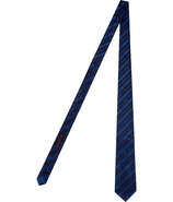 Lapis/Sapphire Striped Silk Tie
