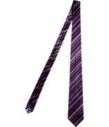 Violet-Multi Striped Silk Tie
