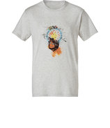 Pale Grey M?lange Explosion Print Tee