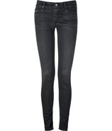The Looker Black-Grey Denim Skinny Jeans