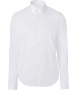 White Cotton Blend Shirt