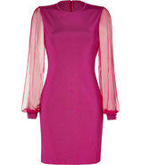 Fuchsia Knit Myrrhe Combo Dress