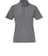 Heather Metal Crinkled Polo Shirt