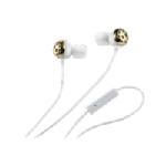 Bliss SILVER Fashion Headphones, Gold + White