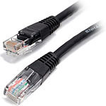 StarTech.com Cat5e Patch Cable, Molded, Black, 3ft