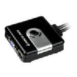 2-Port USB VGA KVM Switch with built-in cables GCS