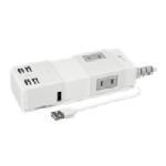 Portable Power Strip with USB 2.0 Hub, Charger UNI