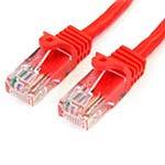 StarTech.com Cat5e Snagless Patch Cable, Red, 3ft