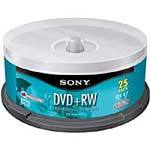 Sony 4x 4.7GB DVD+RW Media (25-pack Spindle) 25DPW