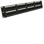C2G CAT6 110-Type Patch Panel, 48-Port, Black 3705