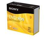 Sony 2x 4.7GB DVD-RW Media (10-pack Jewel Cases)