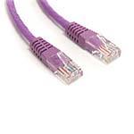 StarTech.com Cat5e Molded UTP Patch Cable, Purple,