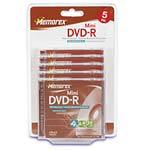 4x 1.4GB Mini DVD-R Media (5-pack Blister) 3202562