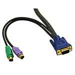 C2G 3-in-1 Universal KVM Cable 6ft 29625