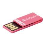 Verbatim 4GB Clip-It USB Flash Drive, Pink 97549