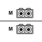 Fiber Optic Cable LC-LC Duplex/Multimode, 50m 3-00