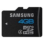 Samsung 4GB MicroSDHC Flash Memory Card, Class 4 M