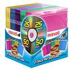 Maxell CD-392 Double Slimline Jewel Cases (25-pack