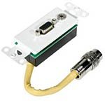 C2G HD15 (UXGA) and 3.5mm Audio Break-Away Wall Pl