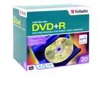 Verbatim 4.7GB LightScribe DVD+R Media (20-pack Sl