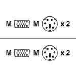 Rose UltraCable Hi-Res PS/2 PC to Switch Cable, M-