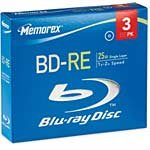 2x 25GB BD-RE Media (3-pack Jewel Cases) 320200140