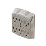 Steren 6-Outlet Plug-In Surge Protector, UL 905-30